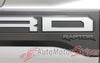 Ford Raptor Tailgate Decals VELOCITOR TAIL GATE Rear Letter Text Decals Vinyl Graphics Kit 2018 2019 2020