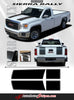 2014-2016 2017 2018 GMC Sierra Rally OE Factory Style Edition Truck Hood Tailgate Racing Vinyl Graphics Stripes Kit
