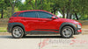 2018-2023 Hyundai Kona SPIRE Solid Color Rocker Panel and Upper Accent Vinyl Graphics Stripes Decals Kit