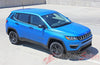 Detailed view of 2017-2025 Jeep Compass Stripes Vinyl Graphics Decals Mid Body Line Accent 3M Altitude