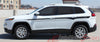 View of 2014-2024 Jeep Cherokee Chief Mid Body Line Accent Vinyl Decal Graphic 3M Stripes