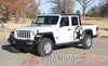 Detailed view of 2021-2025 Jeep Gladiator Alpha Side Star Decal OEM Factory Style Body Vinyl Graphic Stripes Kit