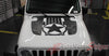 Detailed view of 2021-2025 Jeep Gladiator Star Hood Decal JOURNEY DIGITAL Hood Vinyl Graphic Stripes Kit