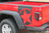 2020 2021 2022 2023 2024 Jeep Gladiator Side Star Decals Boot Strap Body Vinyl Graphic Stripes Kit