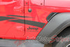 Detailed view of 2021-2025 Jeep Gladiator Side Vinyl Graphics MEZZO Side Decal Factory Style Body Stripes Kit