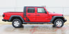 Detailed view of 2021-2025 Jeep Gladiator Omega Side Star Decal OEM Factory Style Body Vinyl Graphic Stripes Kit