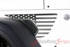 Detailed view of 2021-2025 Jeep Gladiator Side Star Decals Patriot Body Vinyl Graphic Stripes Kit