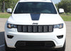 2011-2021 Jeep Grand Cherokee Hood Decal Pathway Center Blackout Vinyl Graphic Stripes