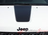 Detailed view of 2011-2021 Jeep Grand Cherokee Hood Decal Pathway Center Blackout Vinyl Graphic Stripes