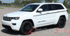 Detailed view of 2011-2021 Jeep Grand Cherokee Side Door Decal Pathway Pin Stripe Vinyl Graphic Stripes