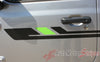 Detailed view of 2018-2025 Jeep Wrangler JL Bypass Side Door Decals Vinyl Graphic Body Stripes Kit