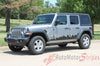 Detailed view of 2018-2025 Jeep Wrangler JL Scape Side Door Decals Vinyl Graphic Stripes Kit