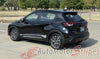 Products View of 2018-2024 Nissan Kicks BLISS Hood Graphic and Rocker Panel Accent Vinyl Graphics Stripes Decals Kit