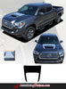 Detailed view of 2015-2023 Toyota Tacoma Sport Hood TRD Sport Pro Accent Trim Decal 3M Vinyl Graphics Stripe Kit - Details