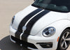 2012-2019 Volkswagen Beetle Rally Bumper to Bumper Racing Stripes 3M Vinyl Graphics Decals