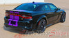 Detailed view of 2015-2023 Dodge Charger Widebody N-Charge Rally S-Pack R/T Scat Pack SRT 392 Hellcat Factory Quality Mopar Style Vinyl Racing Stripes 3M Graphic Kit