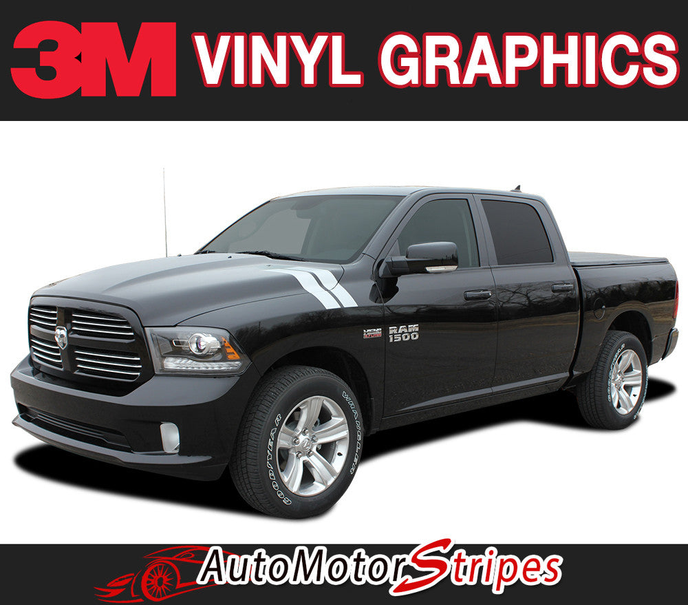 RAM DOUBLE BAR vinyl striping package, brand new from AutoMotorStripes!