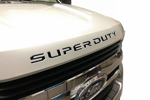 2023-2026 Ford F-250 Super Duty Hood Letter Decals Text Stripes Vinyl Decal 3M Graphics