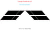 2024-2025 Dodge Charger Double Bar 24 Stripes Hood Hash Marks Mopar Vinyl Graphics 3M Decals