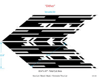 Detailed view of 2019-2026 Chevy Silverado Stripes DITHER Decals Body Door 3M Vinyl Graphics Kit