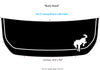 2021-2026 Ford Bronco Hood Stripes Full Size BUCK Hood Decals Vinyl Graphics Kits 3M