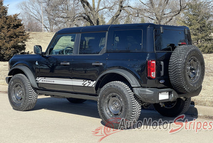 2021-2026 Ford Bronco Side Stripes Full Size CHATTER Door Accent Decals Vinyl Graphics Kits 3M