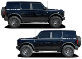2021-2026 Ford Bronco Side Stripes Full Size PLATEAU Door Accent Decals Vinyl Graphics Kits 3M