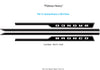 2021-2026 Ford Bronco Side Stripes Full Size PLATEAU Door Accent Decals Vinyl Graphics Kits 3M