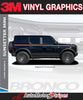 2021-2026 Ford Bronco Side Decals Full Size SUNSETTER MINI Door Accent Stripes Vinyl Graphics Kits 3M
