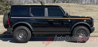 2021-2026 Ford Bronco Side Decals Full Size SUNSETTER MINI Door Accent Stripes Vinyl Graphics Kits 3M