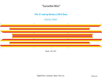 2021-2026 Ford Bronco Side Decals Full Size SUNSETTER MINI Door Accent Stripes Vinyl Graphics Kits 3M