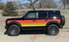2021-2026 Ford Bronco Side Decals Full Size SUNSETTER XL Door Accent Stripes Vinyl Graphics Kits 3M