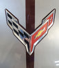Chevrolet Chevy Corvette C8 logo on a car hood