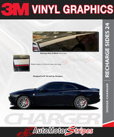 3M Vinyl Graphics brochure for Dodge Charger with car illustration and text.