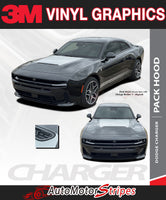 3M vinyl graphics advertisement for Dodge Charger with car images and text.