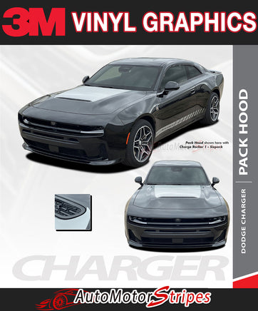 3M vinyl graphics advertisement for Dodge Charger with car images and text.
