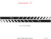 Technical diagram of a 'Charge Rocker 1 - RT' with cut area dimensions on a white background.