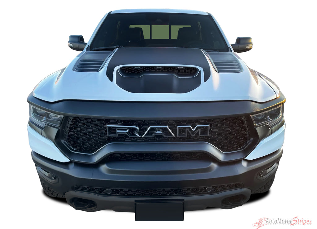 2021-2024 Dodge Ram TRX Rebel Hood Decals 1500 Stripes Truck Vinyl Graphic 3M Stripe Package