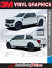 Detailed view of 2021-2026 Ford F-150 FP700 Side Door Stripes Vinyl Body Decals 3M Graphics - ENFORCER SOLID COLOR