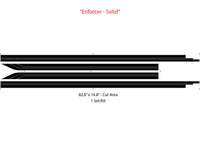 Detailed view of 2021-2026 Ford F-150 FP700 Side Door Stripes Vinyl Body Decals 3M Graphics - ENFORCER SOLID COLOR