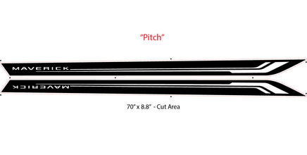 Ford Maverick Door Stripes PITCH ROCKER Side Body Decals Vinyl Graphics Kit 2022 2023 2024 2025 2026