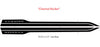 Maverick Channel Rocker design with dimensions on a white background