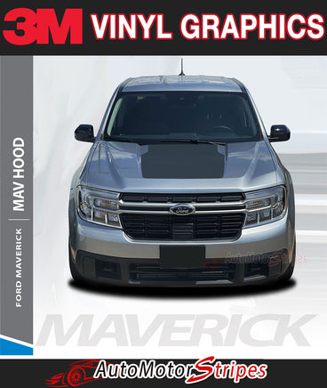Details of Ford Maverick Hood Stripes MAV HOOD Decals Vinyl Graphics Kit 2022 2023 2024 2025 2026