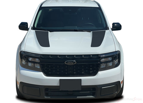 Ford Maverick Hood Stripes MAV SPLIT HOOD Decals Vinyl Graphics Kit 2022 2023 2024 2025 2026