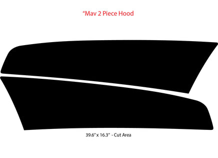 Details for Ford Maverick Hood Stripes MAV SPLIT HOOD Decals Vinyl Graphics Kit 2022 2023 2024 2025 2026