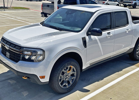 Ford Maverick Hood and Rocker Stripes DIFFUSE Decals Vinyl Graphics Kit 2022 2023 2024 2025 2026