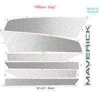 Ford Maverick Hood and Rocker Stripes DIFFUSE Decals Vinyl Graphics Kit 2022 2023 2024 2025 2026