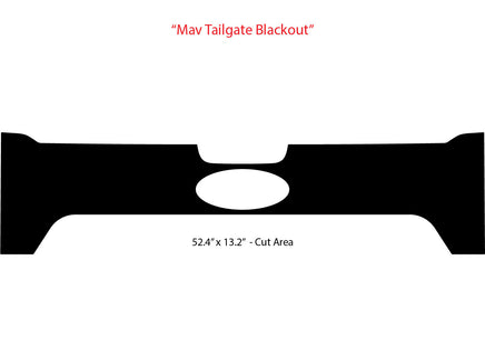 Details of Ford Maverick Tailgate Decal MAV TAILGATE BLACKOUT Stripes Vinyl Graphics Kit 2022 2023 2024 2025 2026