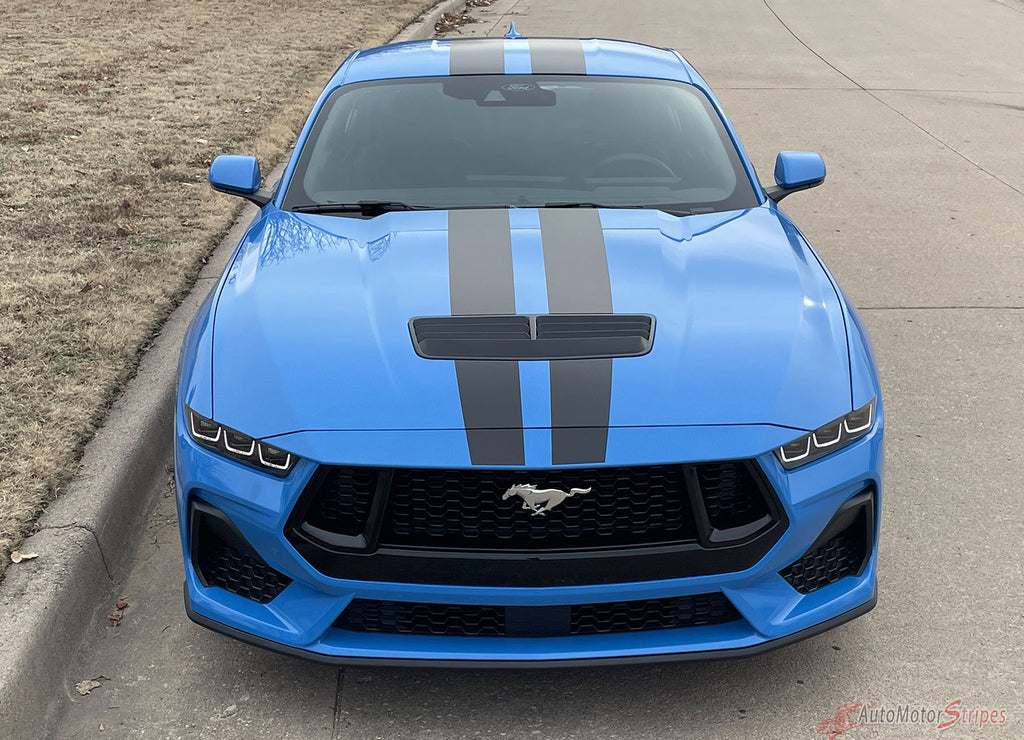 Mustand Racing Racing Stripes 2024-2025 Ford Mustang Stripes, Mustang Decals, Mustang Vinyl Graphics ...
