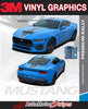 View of 2024-2025 Ford Mustang GT Racing Stripes Hood PREMIUM RALLY NEUTRAL Vinyl Graphics 3M Decals